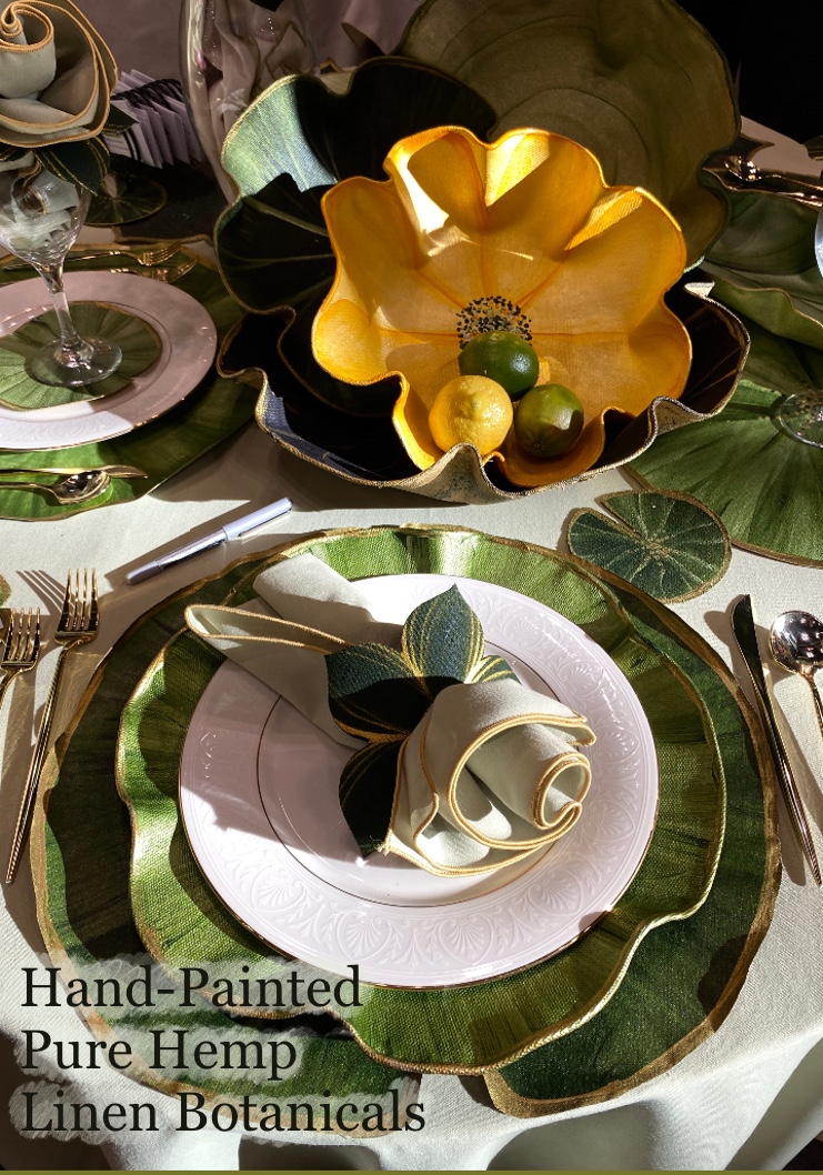 Sculptable Baskets and Placemats made from Hemp